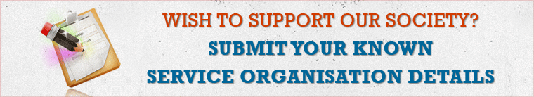 Click to submit social organisation details
